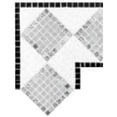 Bisazza Fregi 06110023VL Angolo Giunone Oro Bianco 17x17