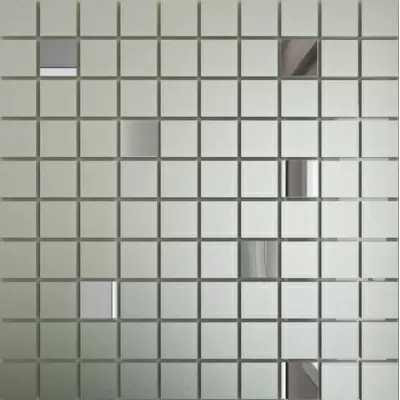 ДСТ Зеркальная плитка См90Г10 Серебро матовое + Графит 25x25