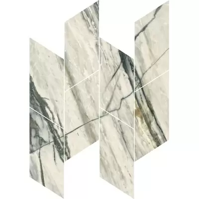 Flaviker PI.SA Supreme Treasure PF60008896 Mosaic Twist Calacatta Emerald Lux 30x30