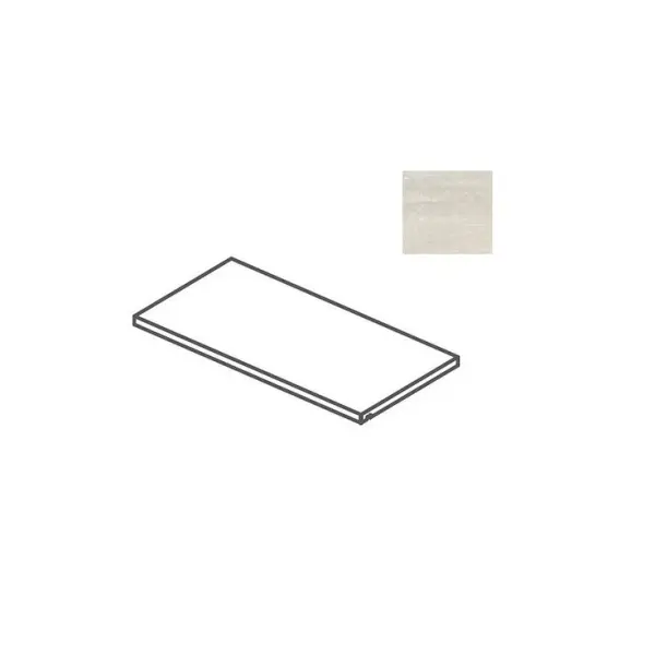 Impronta italgraniti Dorset DR01SG2 Gocciolatoio Costa Lucida Bianco Cross Cut 20x120