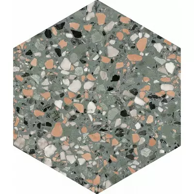 DNA Tiles Terrazzo Teal 32x36.8