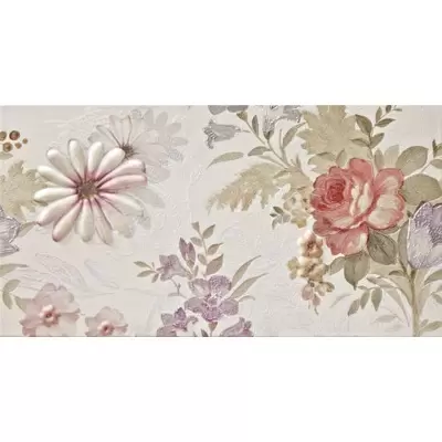 Rocersa ceramic Balance Decorado Parnaso B Blanco 31.6x59.34
