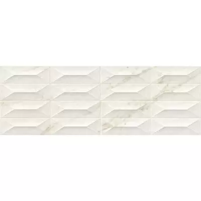 Marazzi Marbleplay Wall M4PF Ivory Struttura Gem 3D Rett. 30x90
