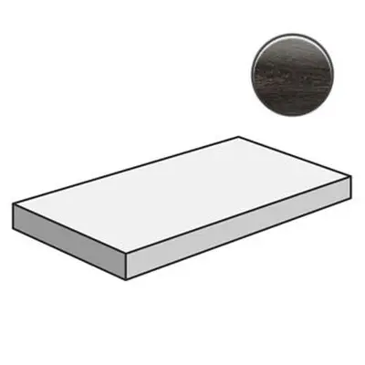 Sant Agostino S Wood CSAGADWB33 Gradone Angolare 120 Dx Black 33x120