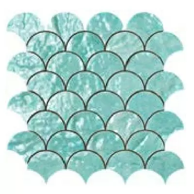 Cerasarda Trasparenze Marine 1039638 Mosaico Ventaglio Giada 26x26,5