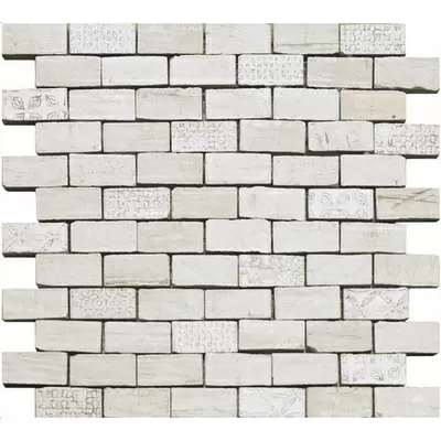Naxos Chamarel 98289 Spaccatella Deco White (под заказ) 30x30