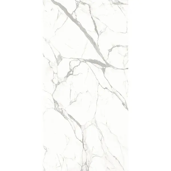 Ariostea Ultra Marmi UM6L300583B Bianco Statuario Block B Luc Shiny 6mm 150x300