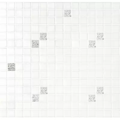 Bisazza Decori 20 06004279VL Diagonale Bianco Oro 32.2x32.2