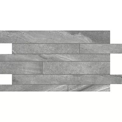 Casa Dolce Casa Stones and More 2.0 742288 Burl Gray Glossy Modulo Listello Sfalsato 30x60
