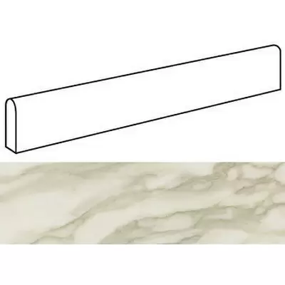 Atlas Concorde Marvel Edge AFBD Royal Calacatta Battiscopa Lappato 60x7.2