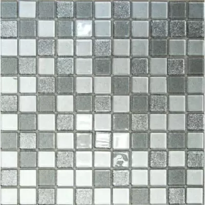 Bonaparte Мозаика стеклянная Shine Silver 30x30