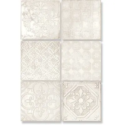 Serenissima Cir Riabita il  Cotto Inserto s/6 Majolica Shabby Chic 20 20x20