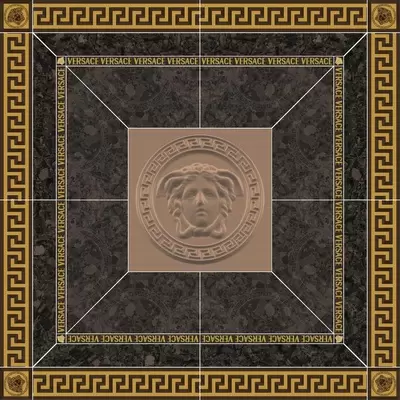 Versace Meteorite 47152 Rosone Naturale Moka Oro 120x120