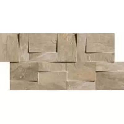 Rex Ceramiche Ardoise Modulo Muretto 3d Ecru 30x30