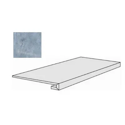 Rex Ceramiche Heritage Luxe 775679 Azure Glossy Gradino 33x120