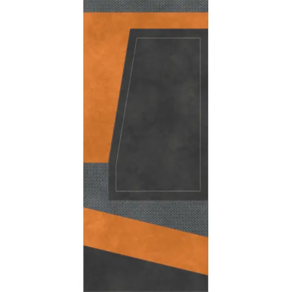 Tonino Lamborghini Korium 167544 Anthracite Orange Diagonal C 120x280 - керамическая плитка и керамогранит
