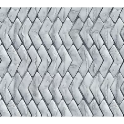 Stone China Mosaic Warm Grey Light Grey Nat 29.5x28.8