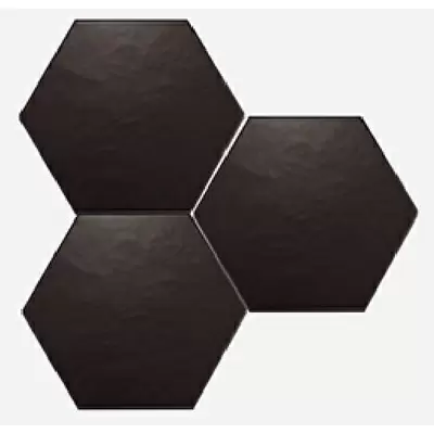 Equipe Scale Hexagon Porcelanico 23114 Hexagon Scale Black Matt 11.6x10.1