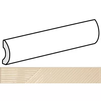 Equipe Fragments 23905 Pencil Bullnose Beige 3x20