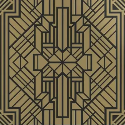 Petracer`s Swing Labirinto Ottone Su Nero Matt 60x60
