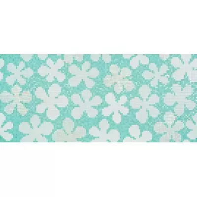 Bisazza Decori 20 06001863VL Glass Flowers New Blue 129.1x290.5