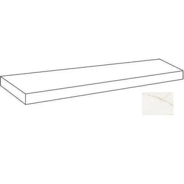 Atlas Concorde Russia Forte Dei Marmi Quark 620070002655 Sahara Blanc Scalino Angolare Sx Matt 33x160