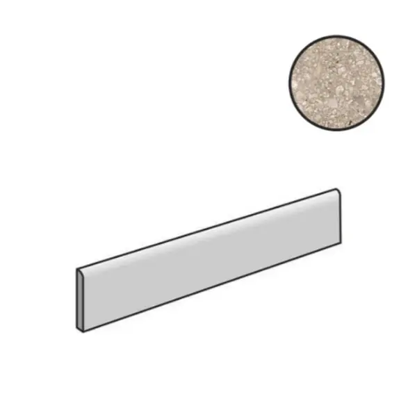 Cerim Ceramiche Match Up 772572 Ceppo Cookie Mix Comfort Battiscopa 4,6x60
