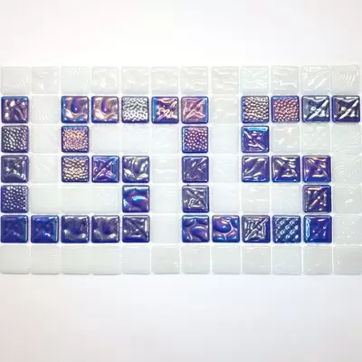 Natural mosaic Steppa STP-border1 Бело-Синея 31,7x31,7
