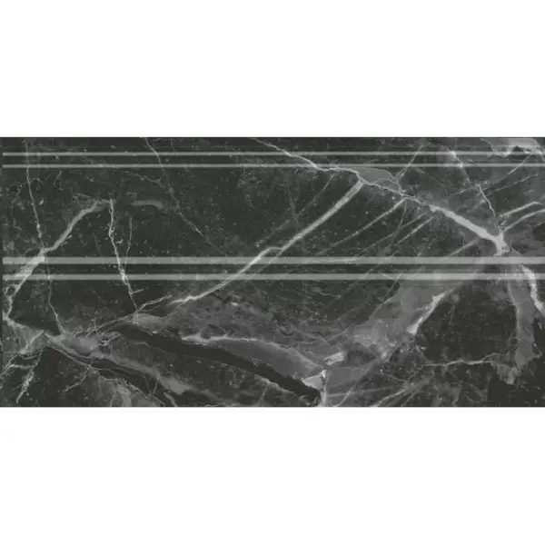 Kerama Marazzi Коррер FMA034R Чёрный Глянцевый Обрезной 15x30