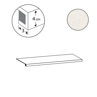 Sant Agostino Silkystone CSAGSKLI12 Gradone Light 33x120
