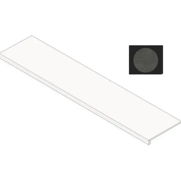 Atlas Concorde Italy Nyra HC6K Charcoal Scalino 120 33x120 - керамическая плитка и керамогранит