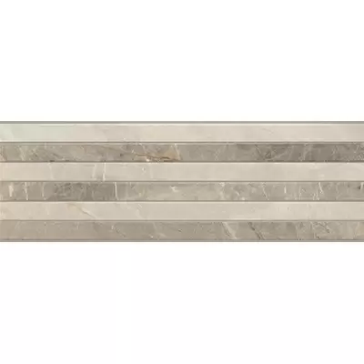 Porcelanite Dos 9520 00214952002001051 Rect. Gris Relieve 30x90