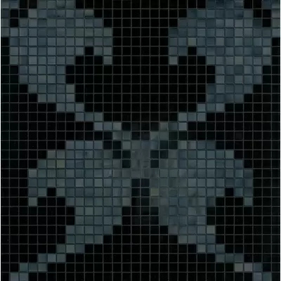 Bisazza Decori 20 06004241VL Hearts New Black 64.7x64.7