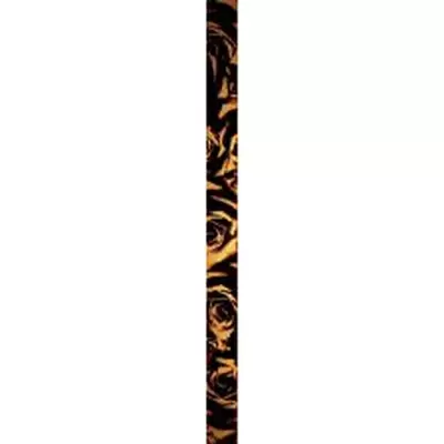 Iris Ceramica Neobarocco Listone Rose Rosse Oro 5.5x75