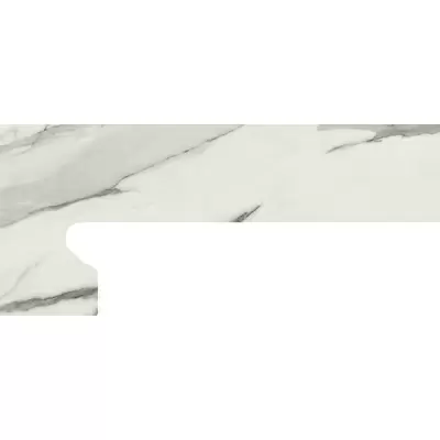 Ape ceramica Statuary Venato Для ступеней левый Izq. Grigio 14x60