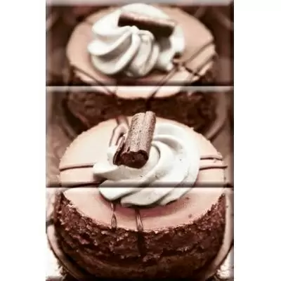 Absolut Keramika Monocolor Composicion Chocolat Cake 20x30