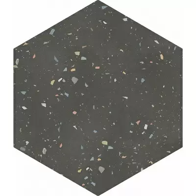 DNA Tiles Terrazzo Graphite Colours 32x36.8