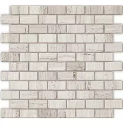 Caramelle Pietrine 4 мм Travertino Silver MAT 23x48х4 29.8x29.8