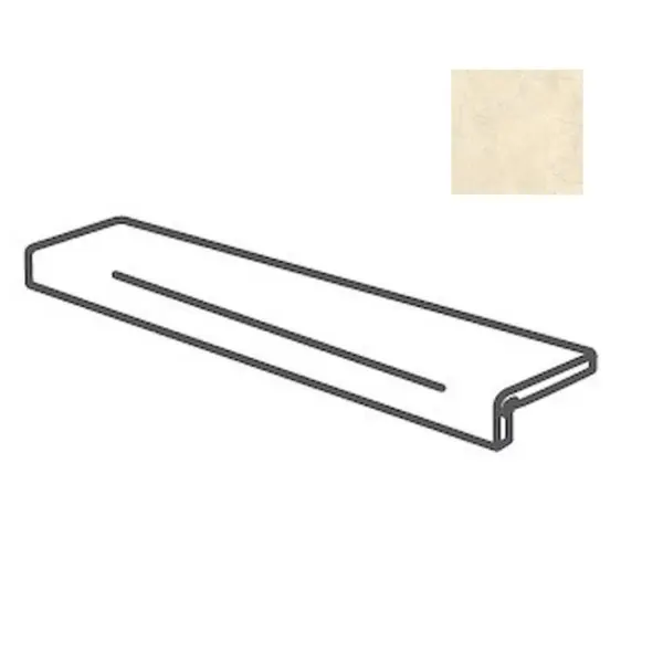 Impronta italgraniti Calcis CL0195I Elemento L Incollato Avorio 16,5x60 - керамическая плитка и керамогранит