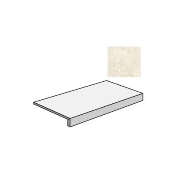 Sant Agostino Via Appia CSAGACCI12 Gradone Cross Cut Ivory 33x120