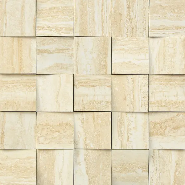 Mirage Jewels Travertino Classico JW 04 Luc Mosaico 3D 28x28