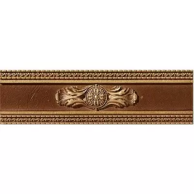 Stn Ceramica Caledonia Cenefa Circe Marron 7.5x25
