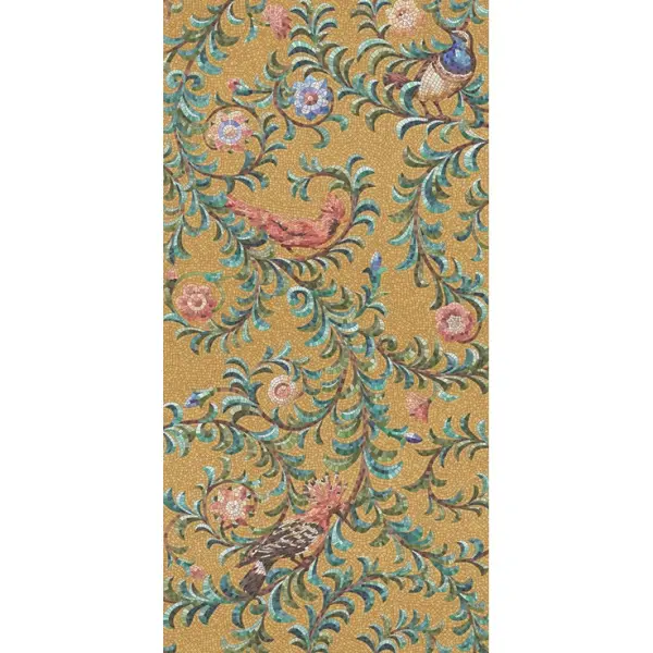 Kerama Marazzi Райский сад KMP2STA003BR3X Золотой матовый обрезной (из 3-х частей 60x119,5) 119,5x180 - керамическая плитка и керамогранит