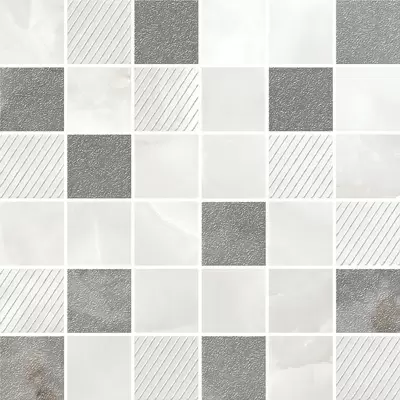 Azori Opale Grey Mosaic 30x30