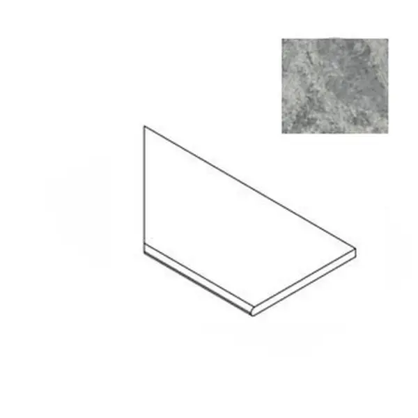 Atlas Concorde Russia Forte Dei Marmi Quark 620090001082 Persian Grey Bordo Round SX 30x60