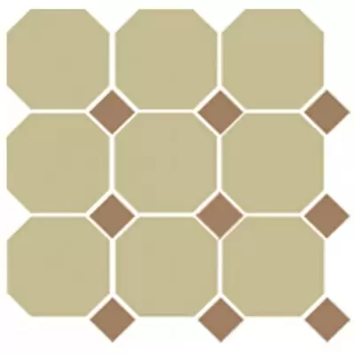 TopCer Octagon 4403OCT04 Yellow 03/Caramel Dots 30x30