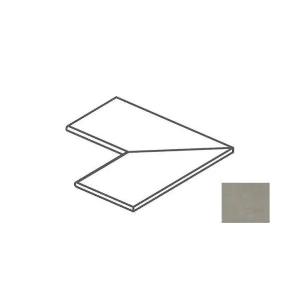 Impronta italgraniti I Cementi FL04AE8A Angolare Esterno Assemblato Taupe 40x80