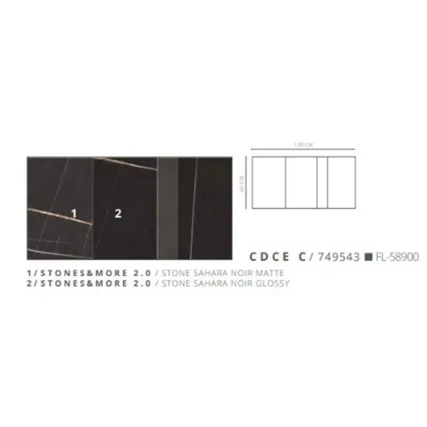 Casa Dolce Casa Magnum Decori 749543 CDCE/C 6mm 60x120