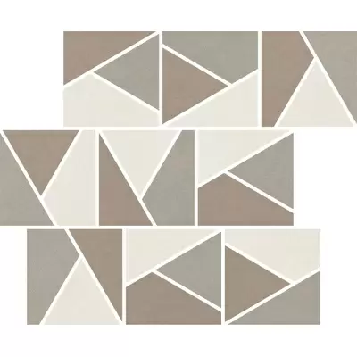Impronta italgraniti Nuances NU00MTGC1 Mosaico Triangoli Mix Caldo 1 Strideup 30x30