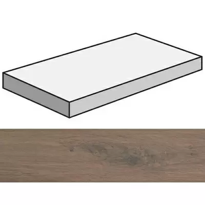 Casalgrande Padana Tavolato Angolare Marrone Medio 120x33